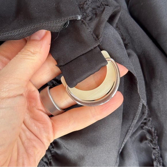 Sandro Black Ruffle High-Low Wrap Skirt - Picture 4 of 4